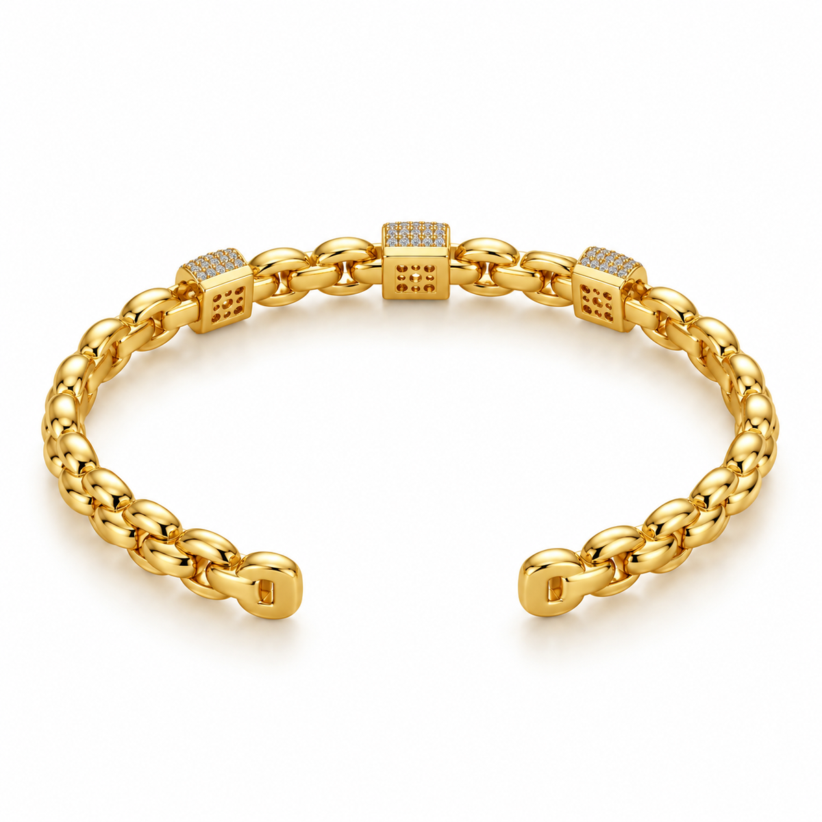 Pavé Link Cuff Bracelet