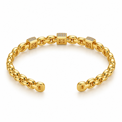 Pavé Link Cuff Bracelet