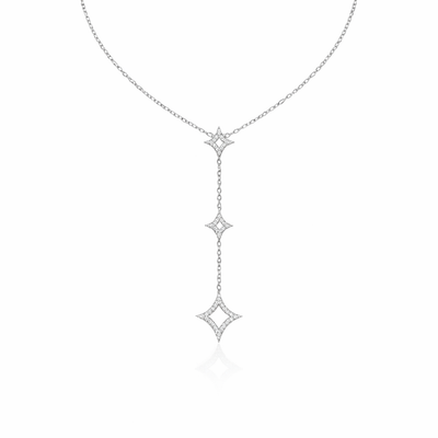 Celestial Star Drop Necklace