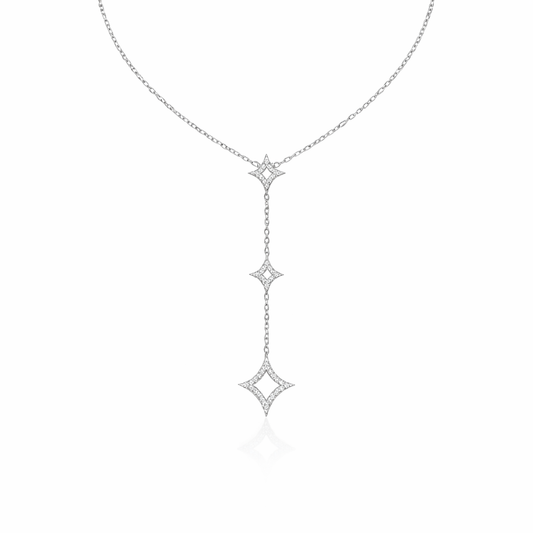 Celestial Star Drop Necklace