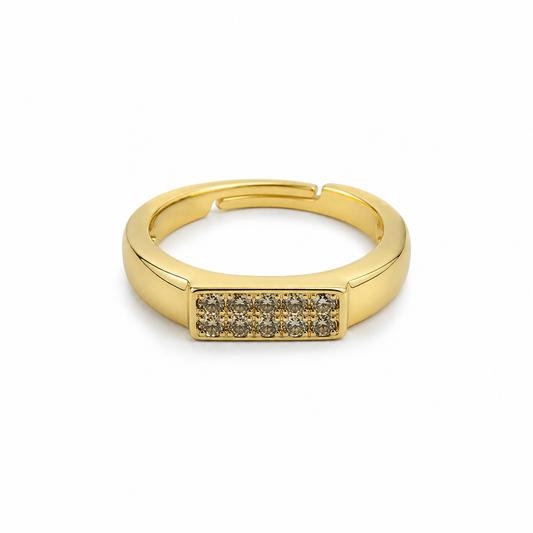 Pavé Bar Pinky Ring