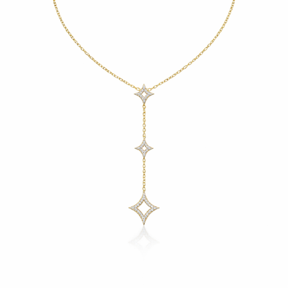 Celestial Star Drop Necklace