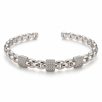 Pavé Link Cuff Bracelet