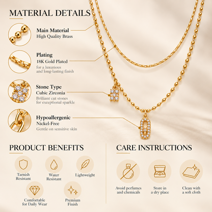 Double Charm Necklace