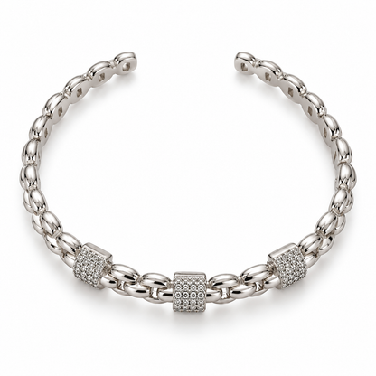 Pavé Link Cuff Bracelet