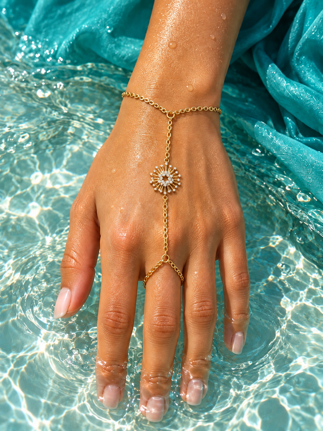 Sunburst Hand Chain