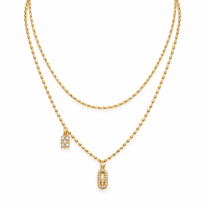 Double Charm Necklace