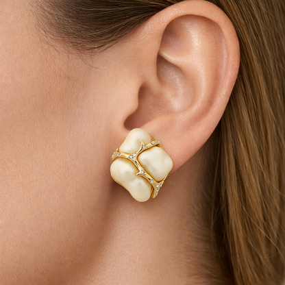Ivory Knot Stud