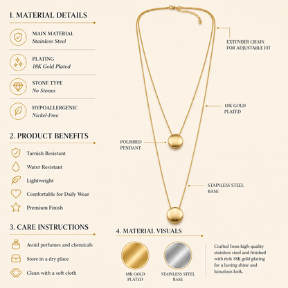 Golden Duo Necklace