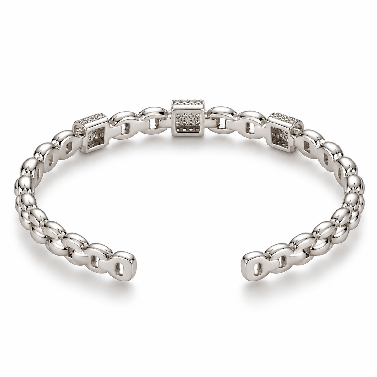 Pavé Link Cuff Bracelet