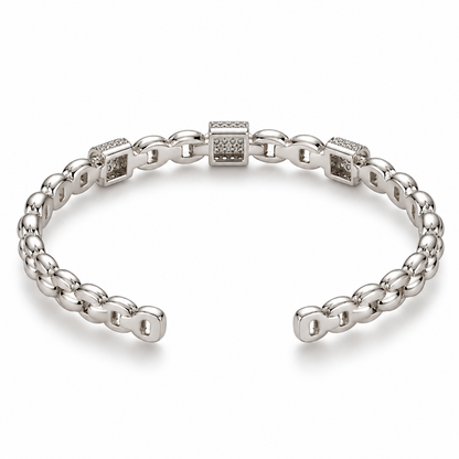 Pavé Link Cuff Bracelet