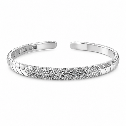 Diagonal Shine Bangle