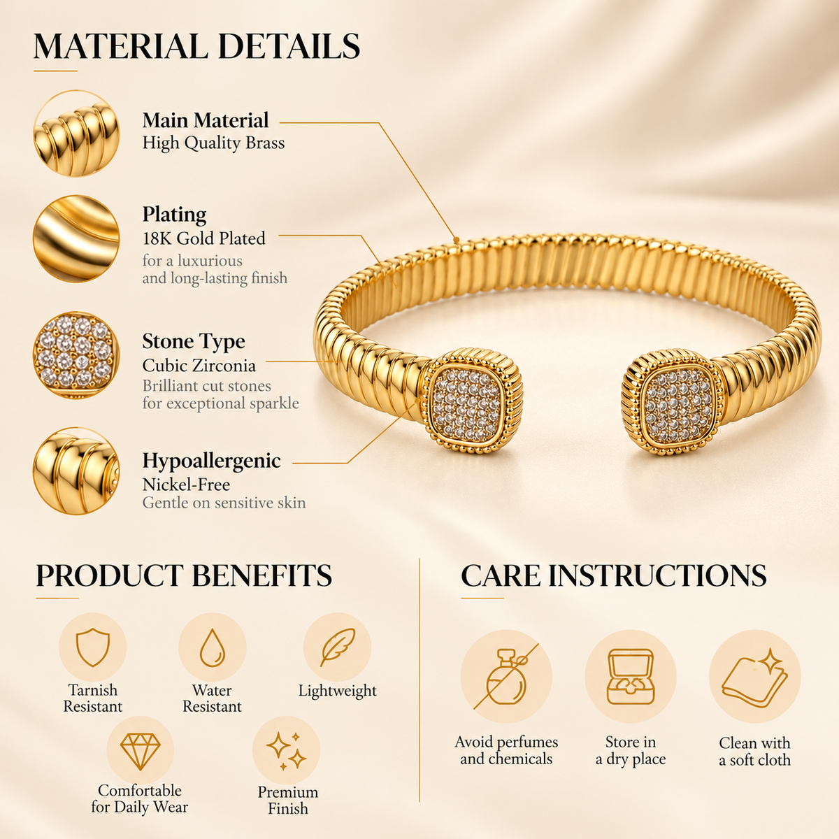 Pavé Flex Cuff Bracelet