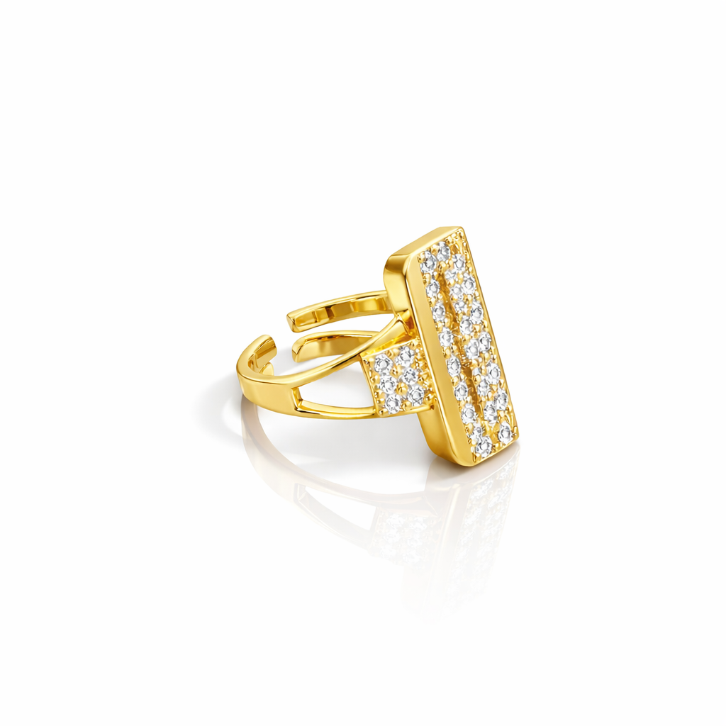 Aurora Bar Crystal Ring