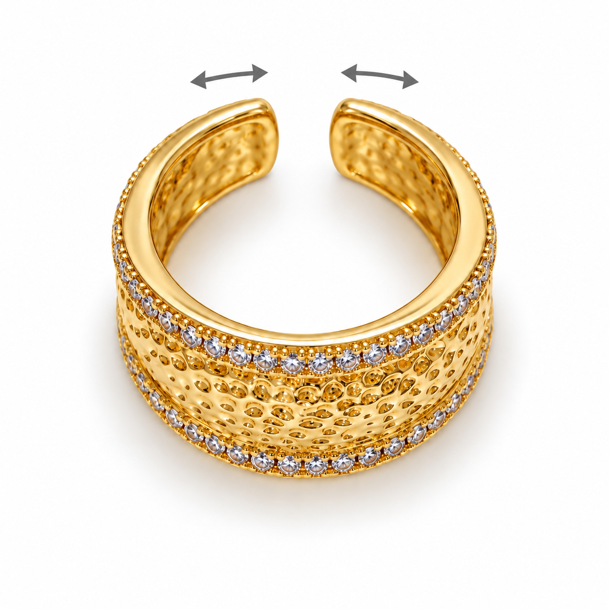 Golden Texture Ring