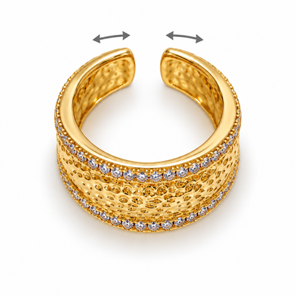 Golden Texture Ring