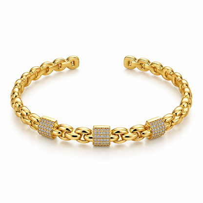Pavé Link Cuff Bracelet