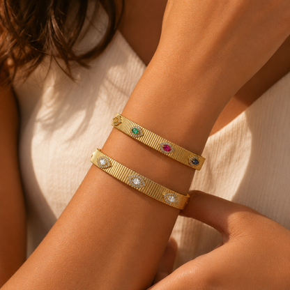 Colorful Evil Eye Bangle