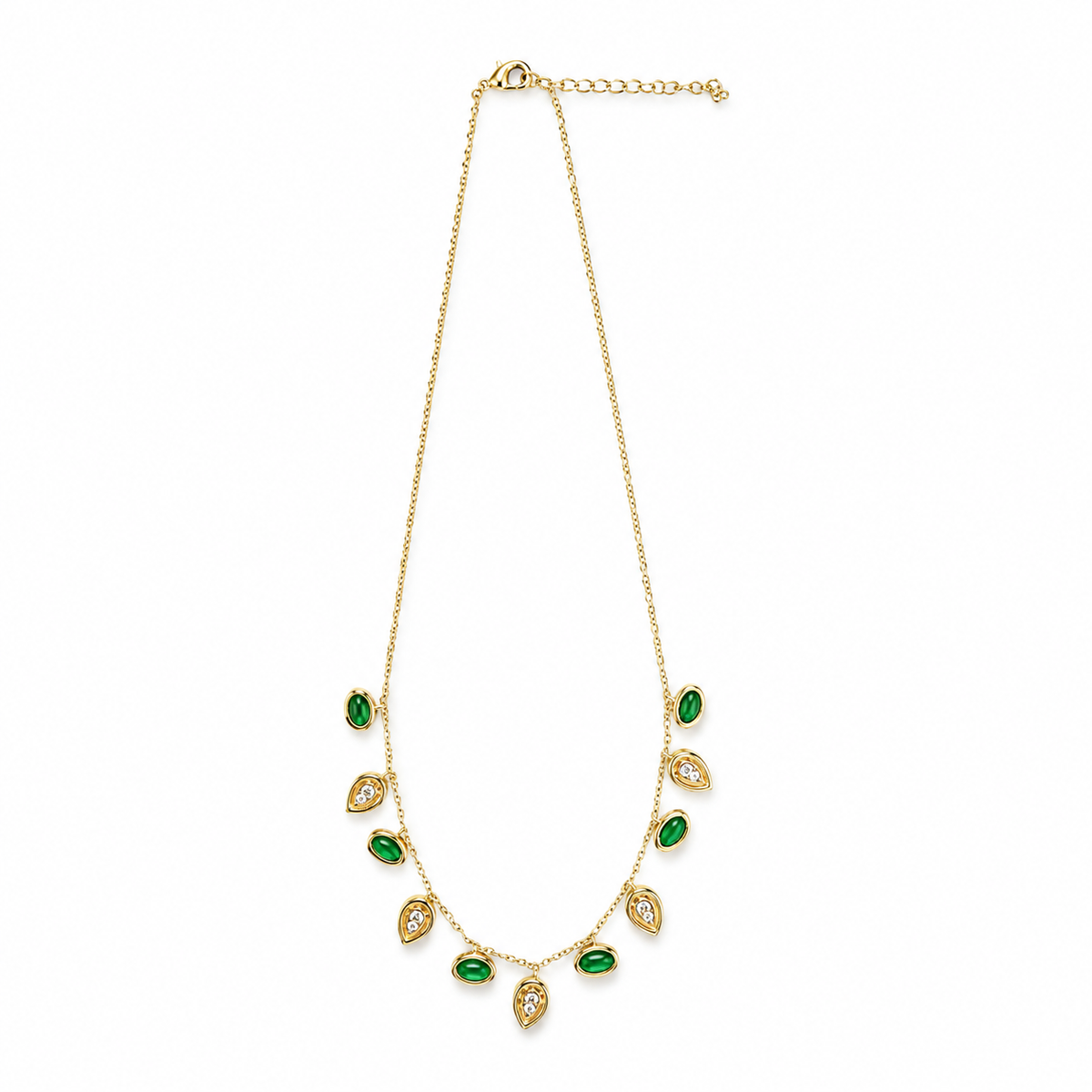 Emerald Charm Necklace