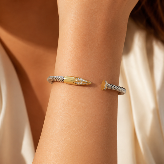 Radiant Arrow Cuff Bracelet