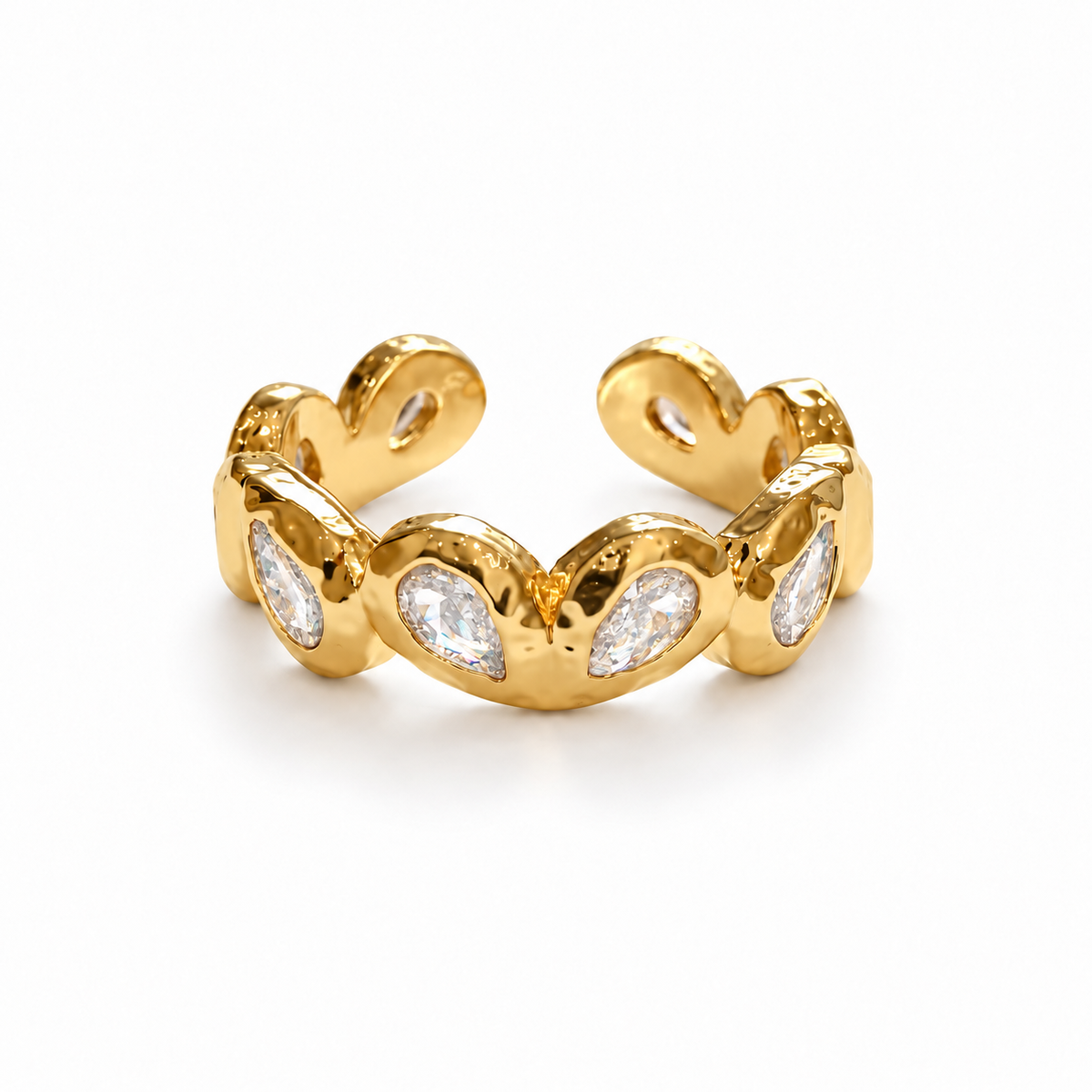 Golden Teardrop Ring