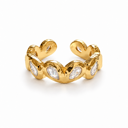 Golden Teardrop Ring