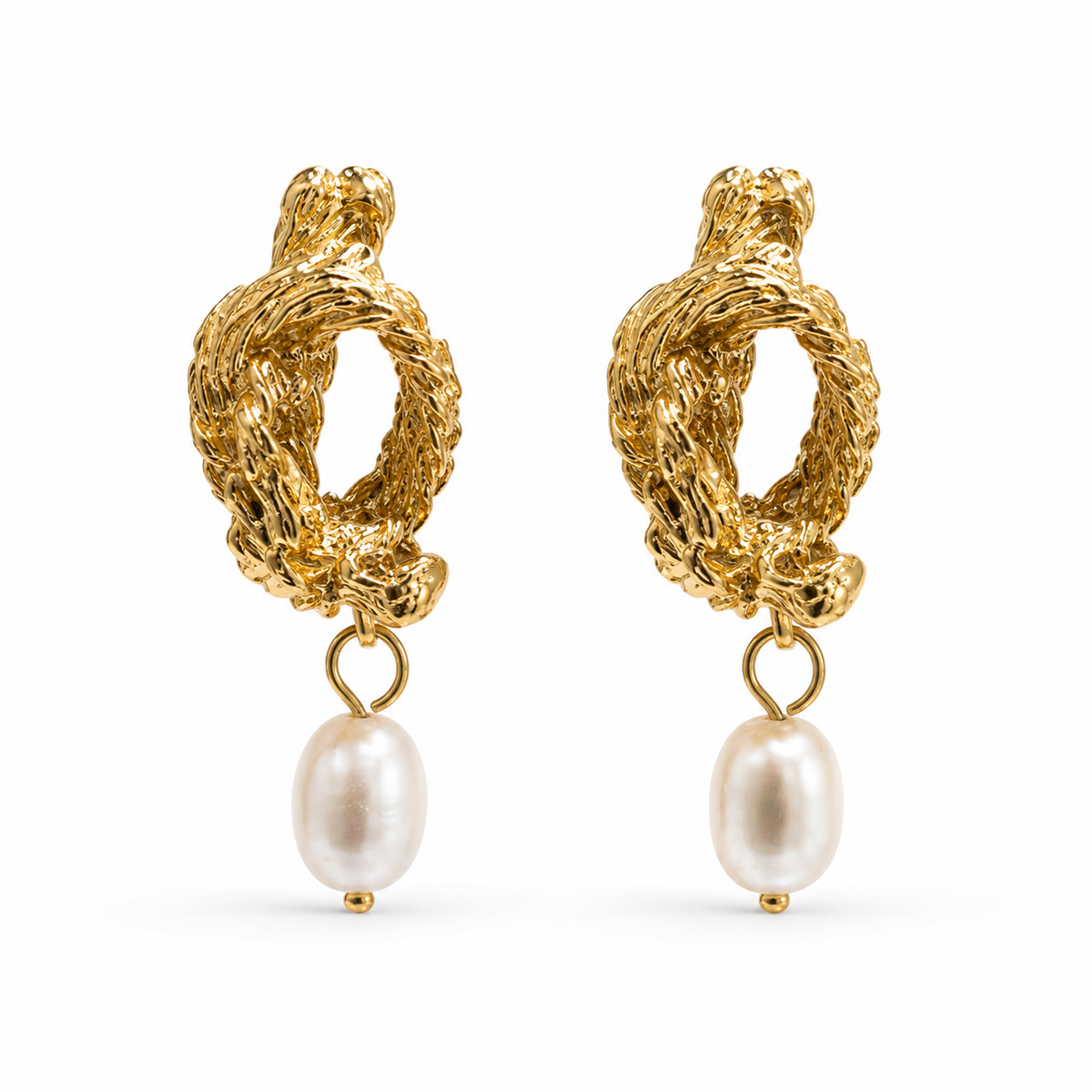 Pearl Twist Earrings