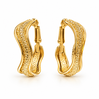 Sculpted Wave Earrings