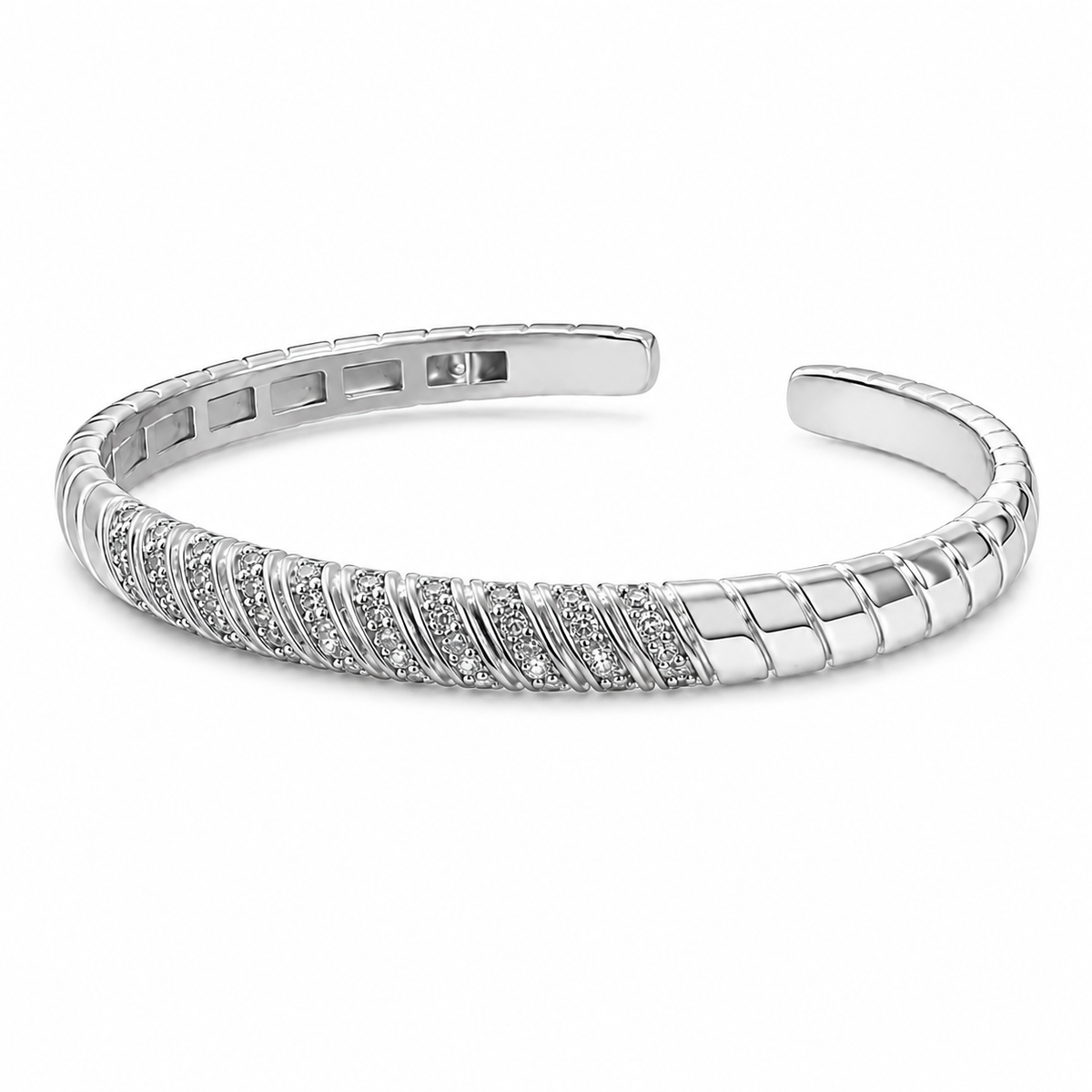 Diagonal Shine Bangle