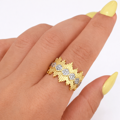 Skyline Hexa Ring