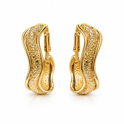 Sculpted Wave Earrings