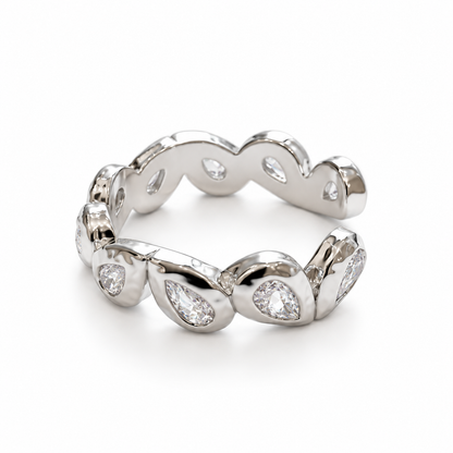 Crystal Teardrop Ring