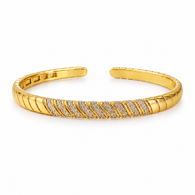 Diagonal Shine Bangle