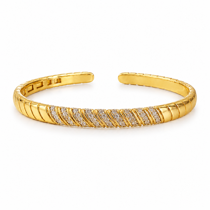 Diagonal Shine Bangle