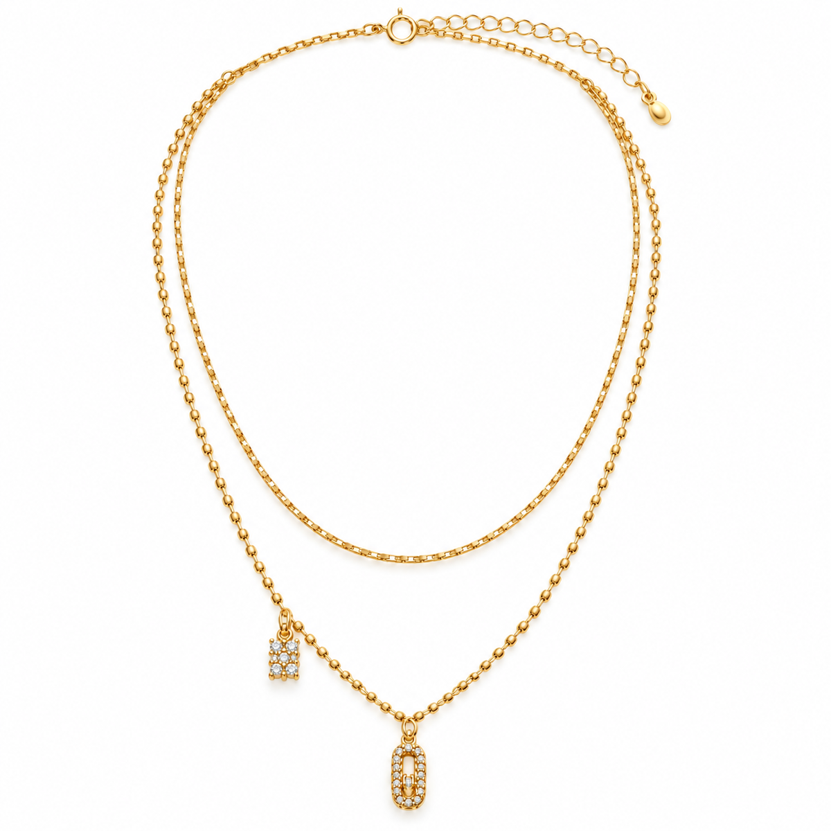 Double Charm Necklace