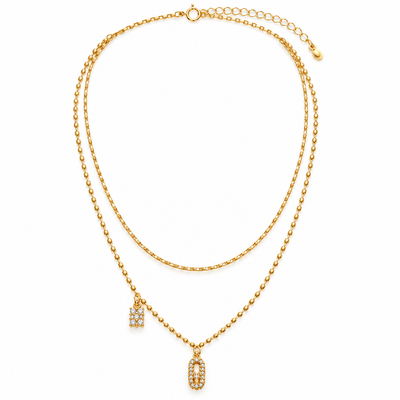 Double Charm Necklace