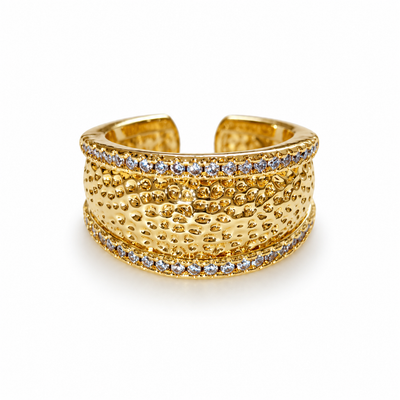 Golden Texture Ring
