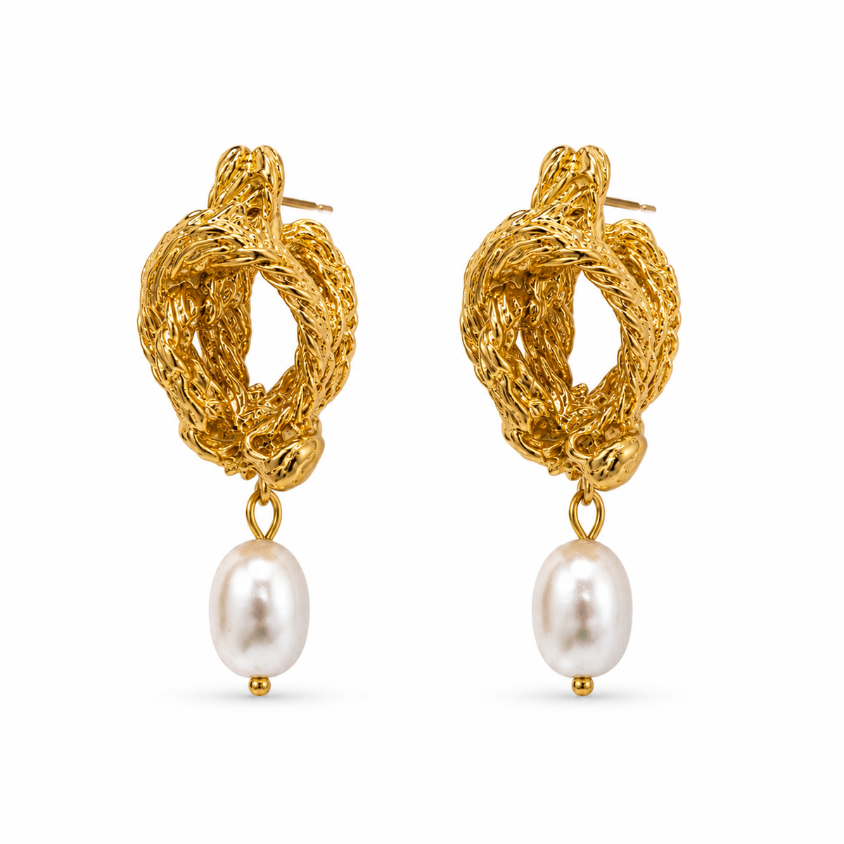 Pearl Twist Earrings