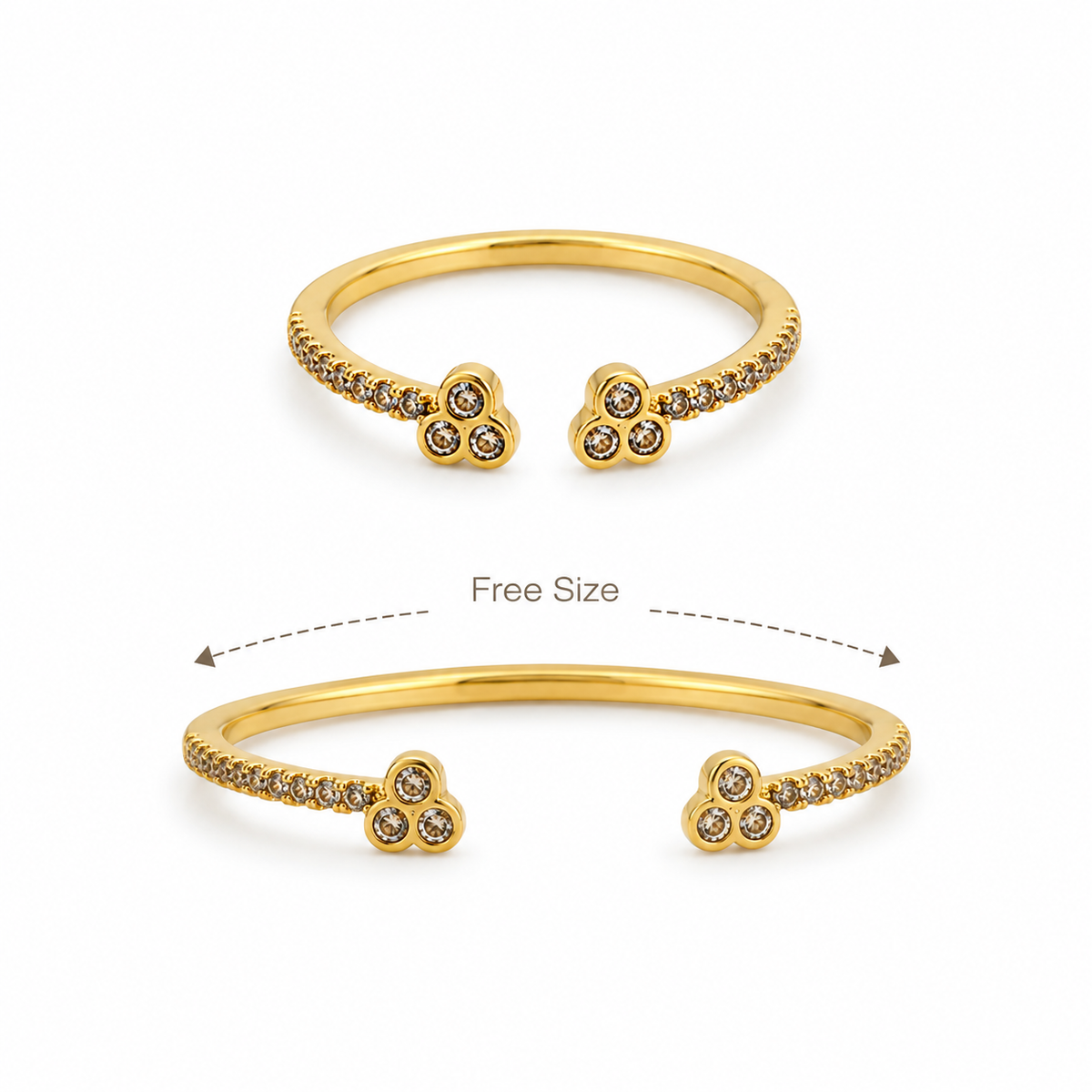 Trio Spark Pinky Ring