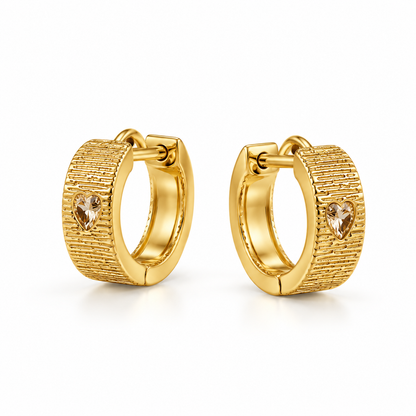Heart Glow Hoop Earrings