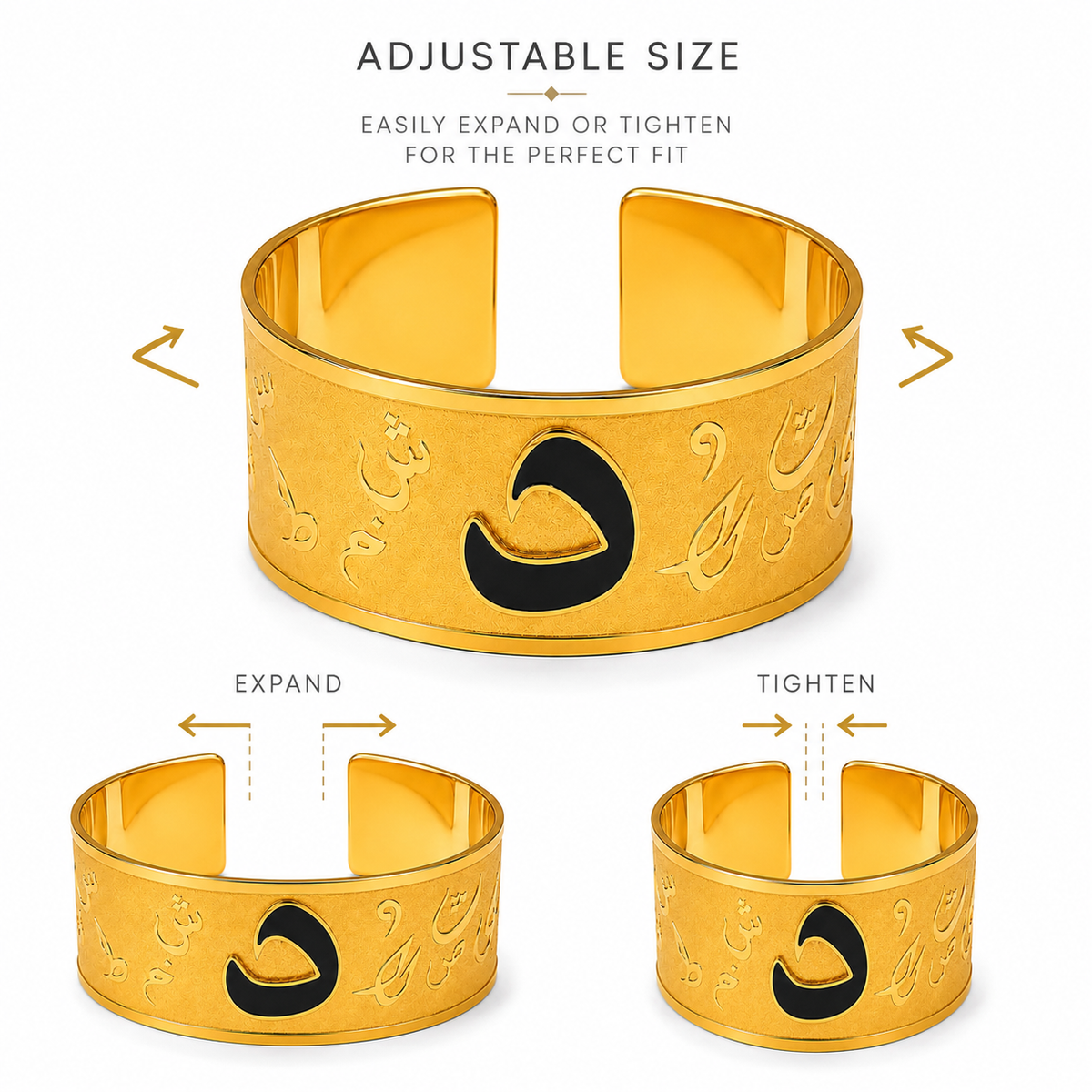 Arabic Letter Cuff