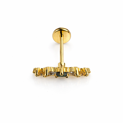 Emerald Spark Line Piercing