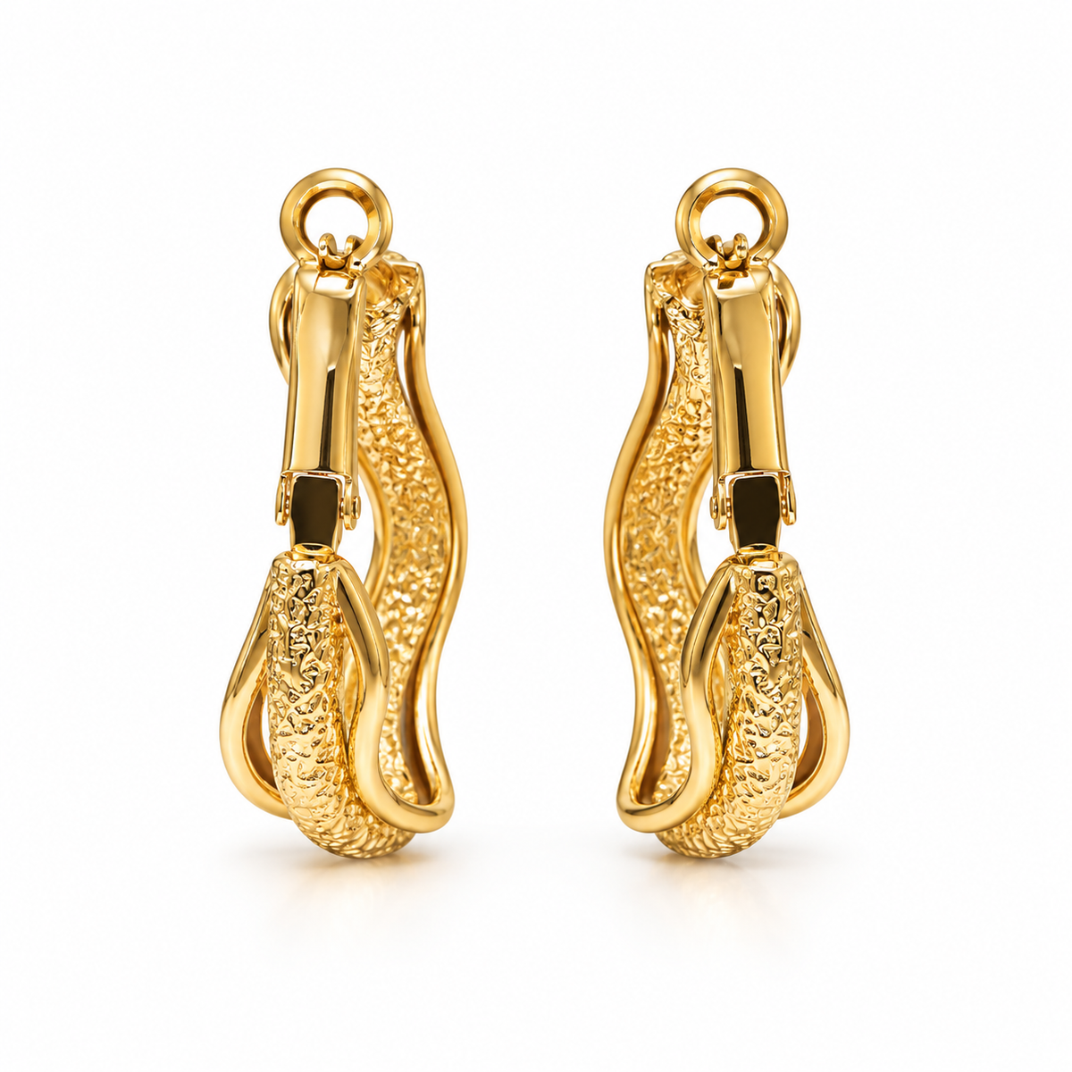 Sculpted Wave Earrings