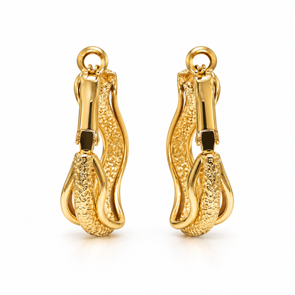 Sculpted Wave Earrings