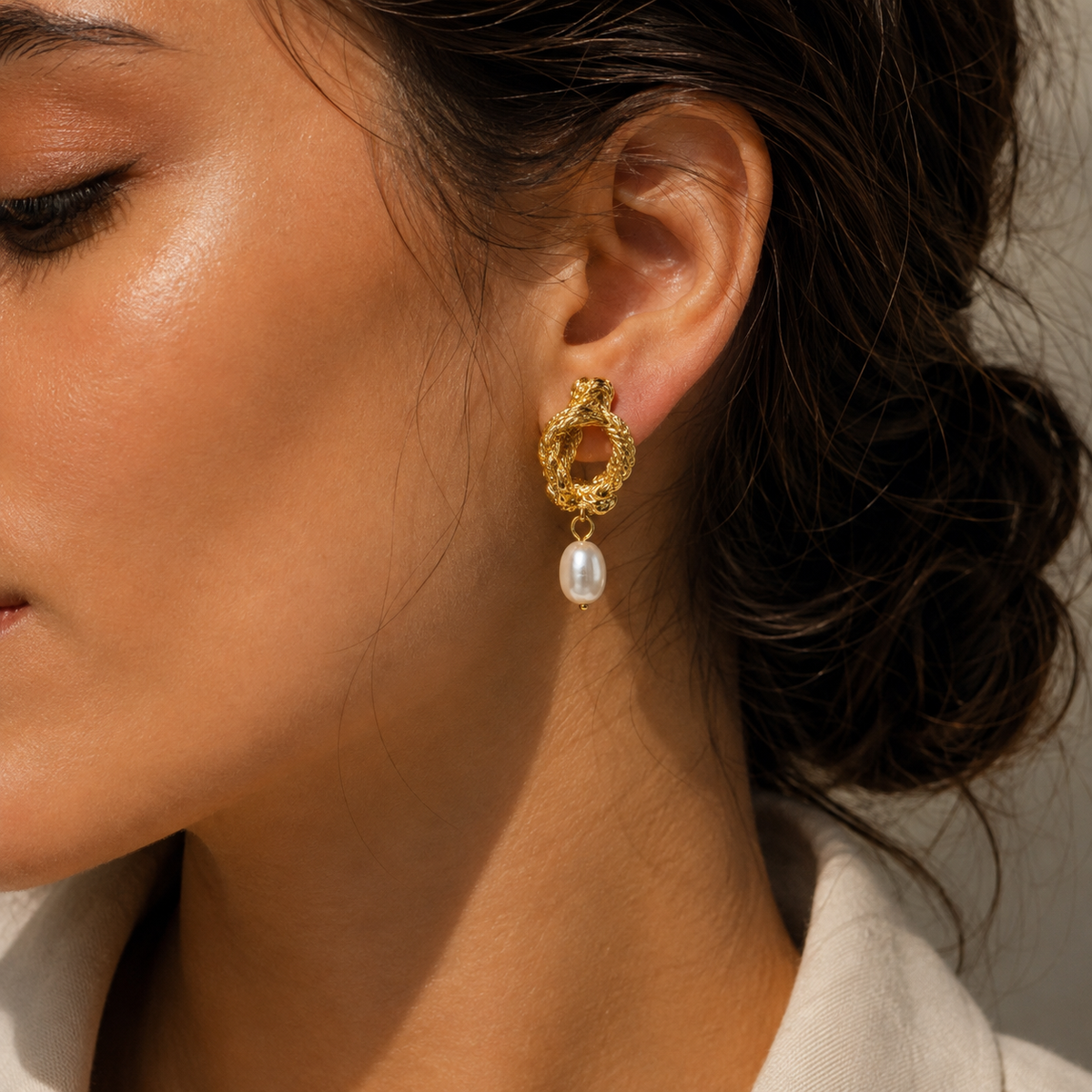 Pearl Twist Earrings