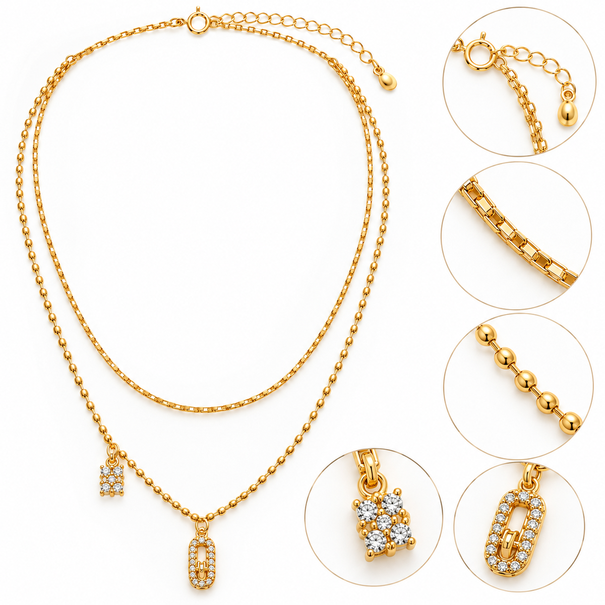 Double Charm Necklace
