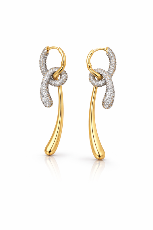 Infinity Knot Drop Earrings