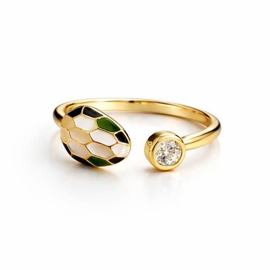 Serpent Glow Open Ring