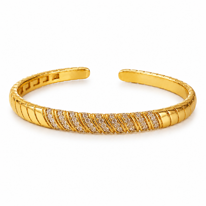Diagonal Shine Bangle