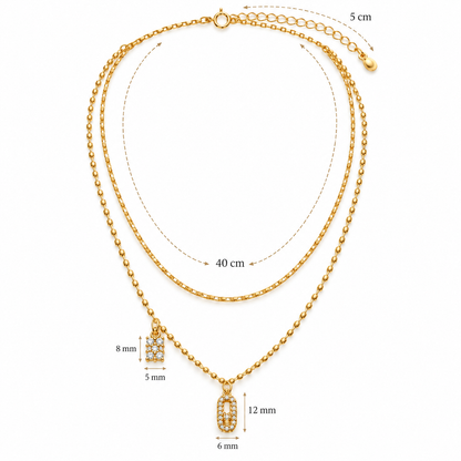 Double Charm Necklace